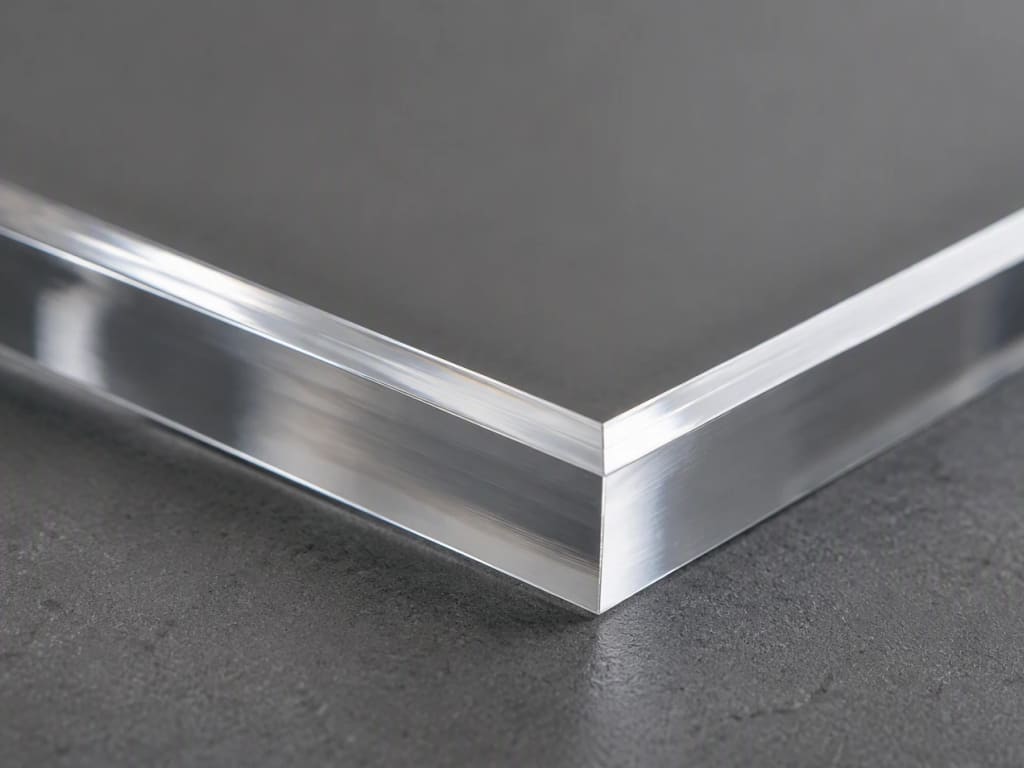 Acrylic / Perspex — machined edge and face detail